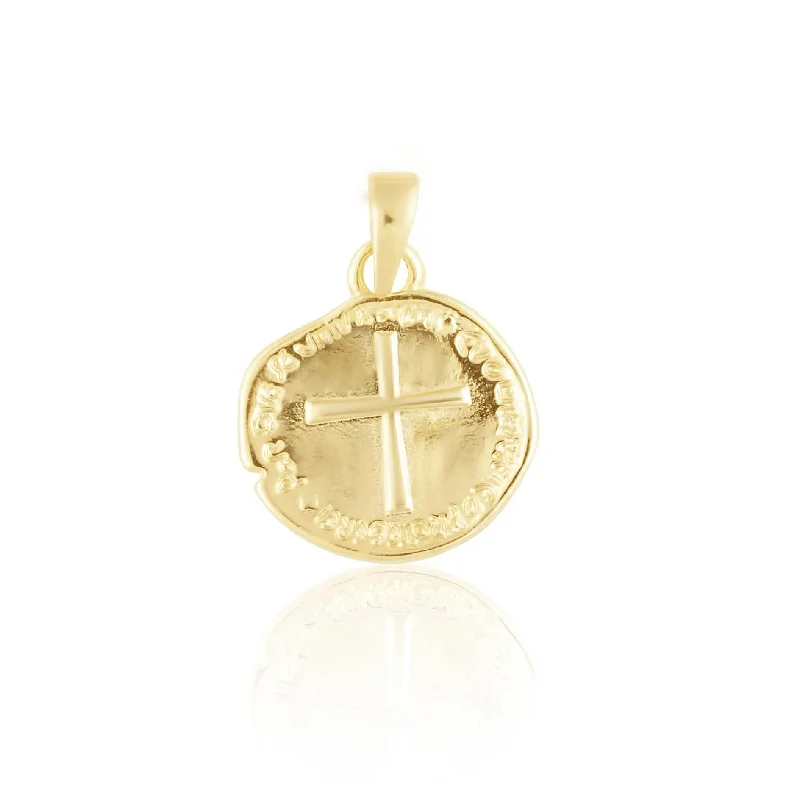 Women’s anchor pendant necklace-Amelia Coin - Small