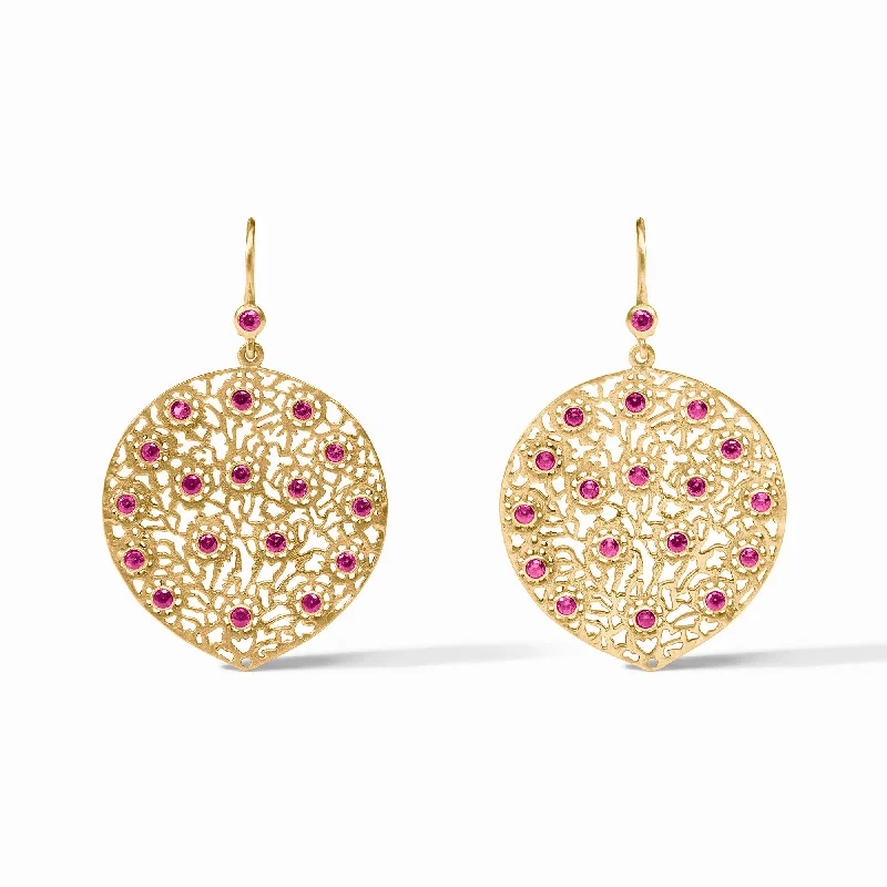 Women’s clip-on earrings-Peacock Earring