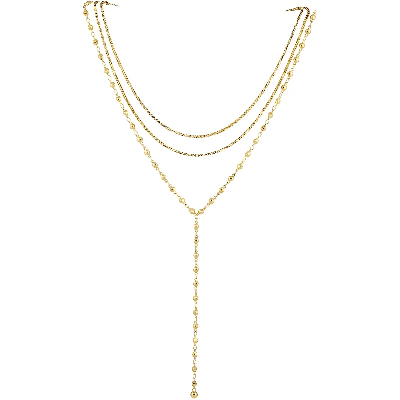 Women’s geometric necklace-Sassy Lariat