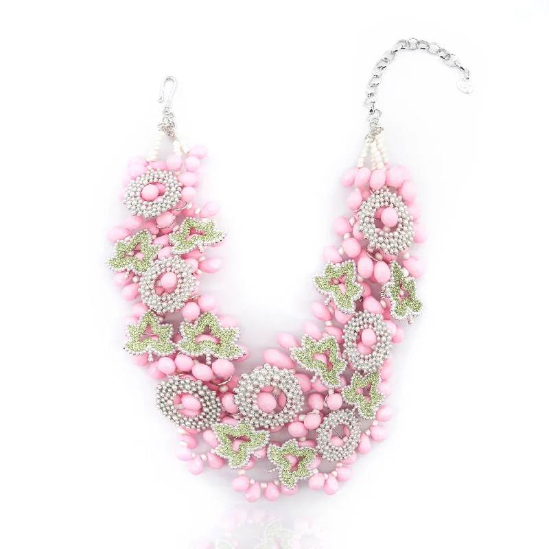 Women’s friendship necklace-Ivey Dream Bib - Pink  (Reserve Now | Sold Out | Ships Feb)