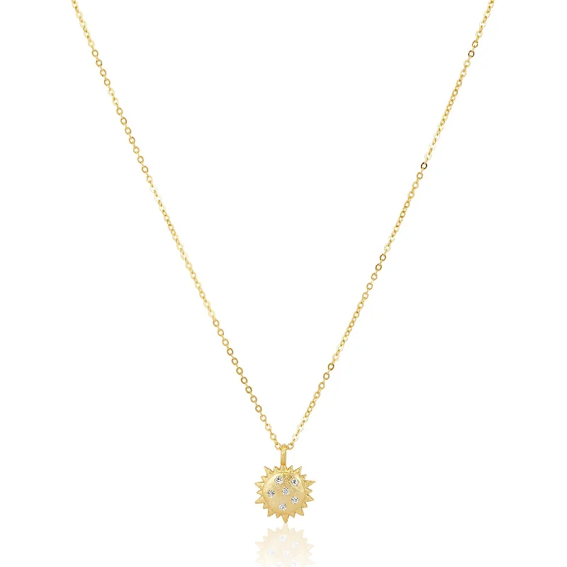 Women’s art deco necklace-Tati Sunburst Necklace