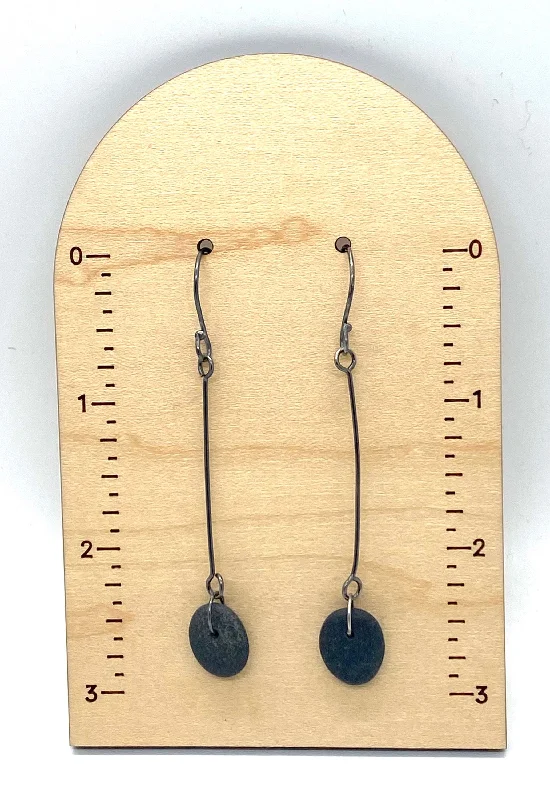 Women’s modern earrings-Long Rock Earrings