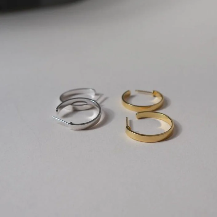 Women’s gold hoop earrings-'Hilda' Hoop Earrings