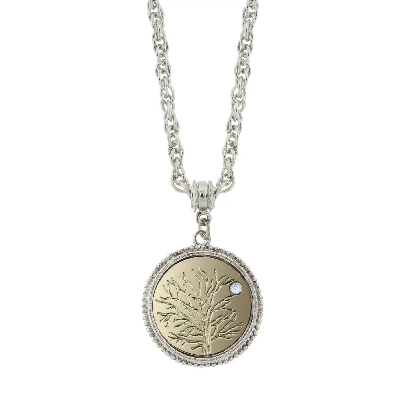 Women’s luxury necklace-1928 Jewelry Tree Of Life  Pendant Necklace 16" + 3" Extender