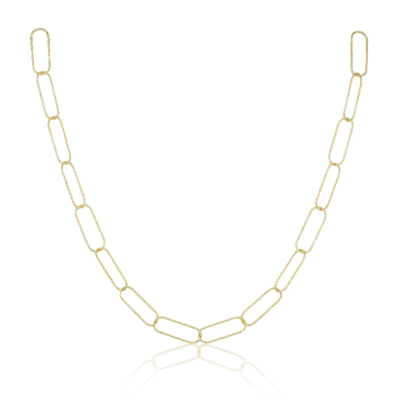 Women’s charm necklace-McKenna Link Chain