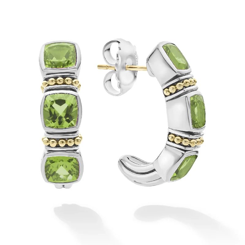 Women’s diamond earring studs-Rittenhouse Peridot Hoop Earrings