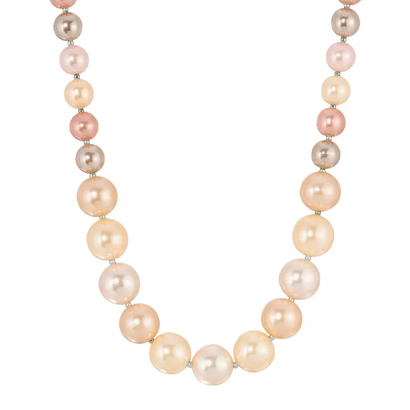 Women’s moon and stars necklace-1928 Jewelry Rosabella Multicolor Faux Pearl Strand Necklace 17" + 3" Extender