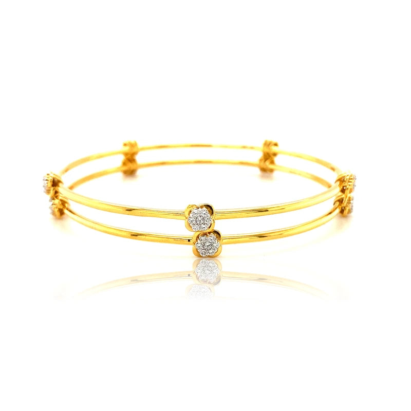 Women’s trendy bracelet-JUHI DIAMOND BANGLE