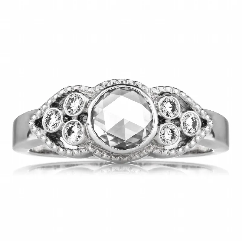 Women’s handmade engagement rings-Ella Rose Cut Diamond Ring