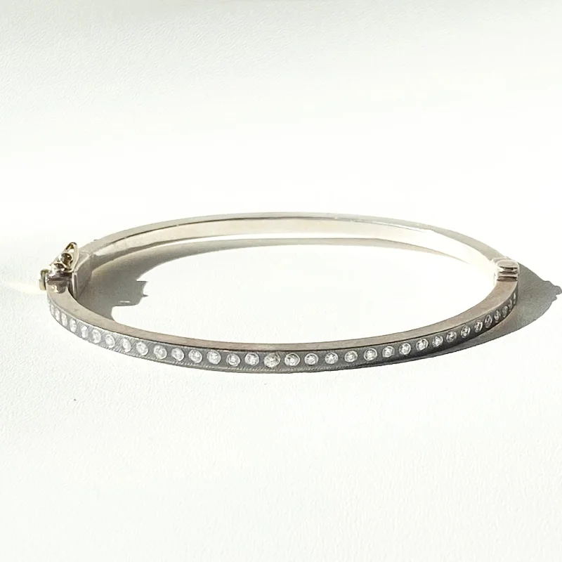 Women’s birthstone bracelet-Rene Escobar | Adam 2.5mm Bangle