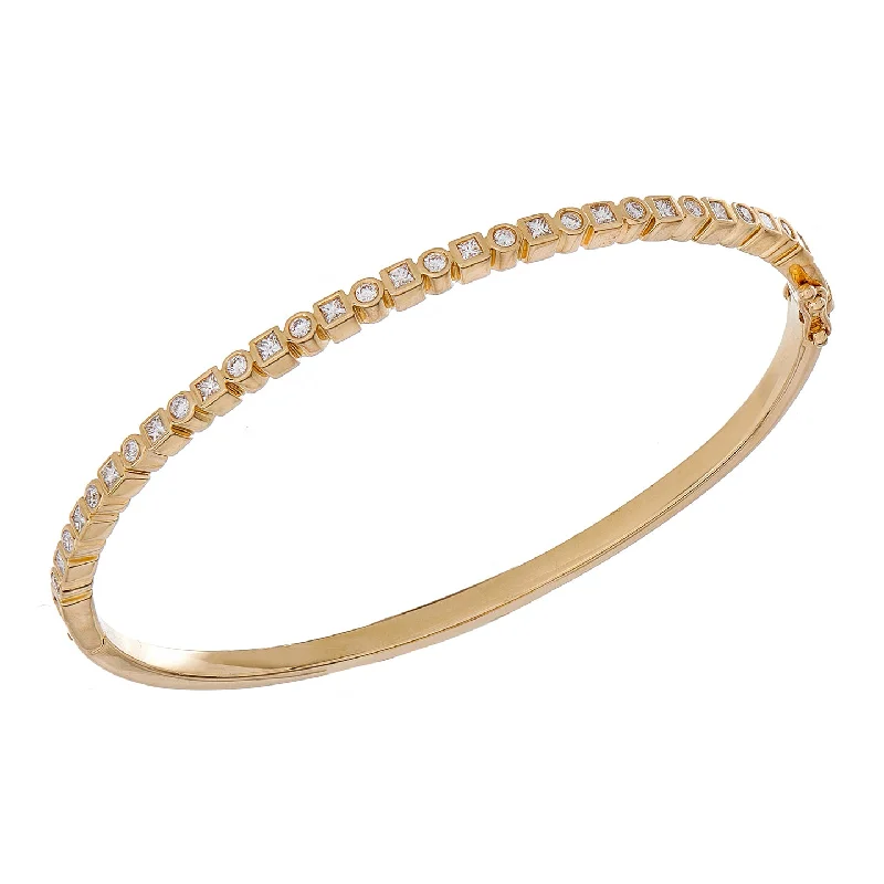 Women’s infinity bracelet-Kate White Diamond Bangle