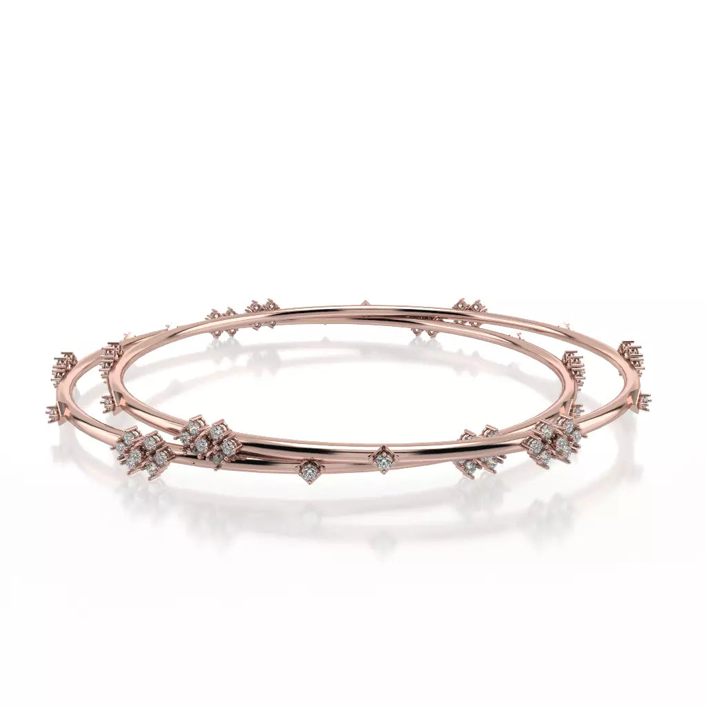 Women’s men’s bracelet-MITHRA DIAMOND BANGLE