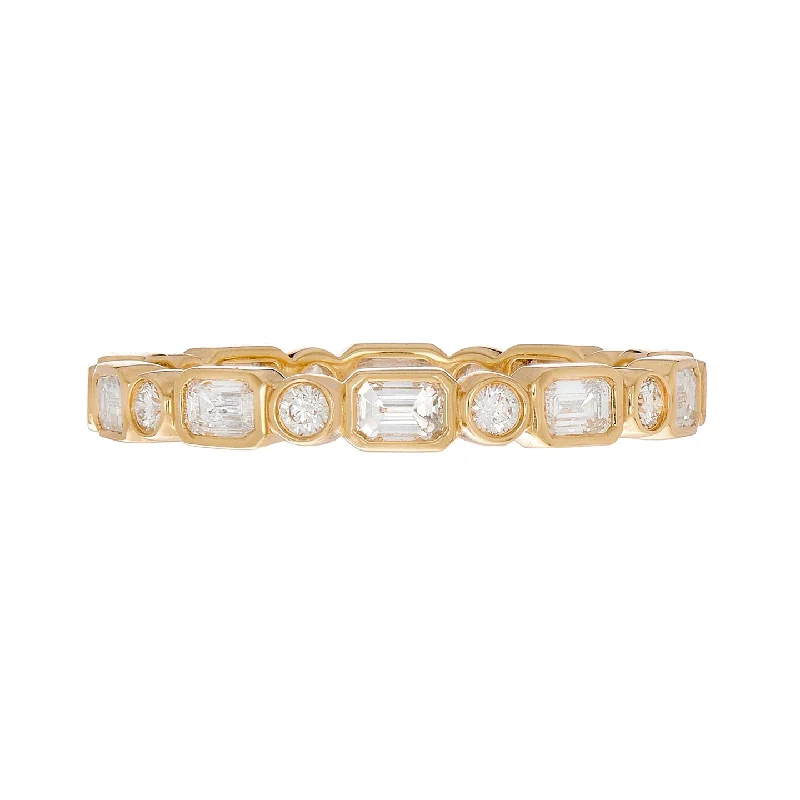 Women’s affordable engagement rings-Myra White Diamond Band