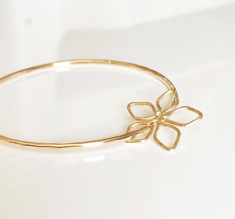 Women’s chunky gold bracelet-Bangle TIARE (B325)