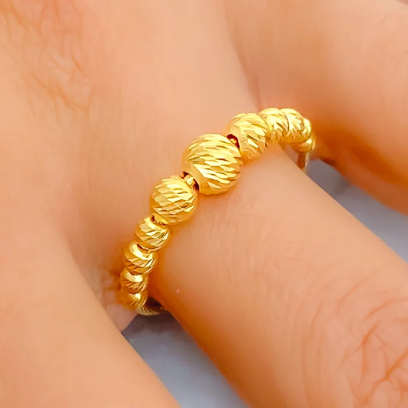 Women’s eternity diamond ring-Everyday Lovely 21k Gold Ring