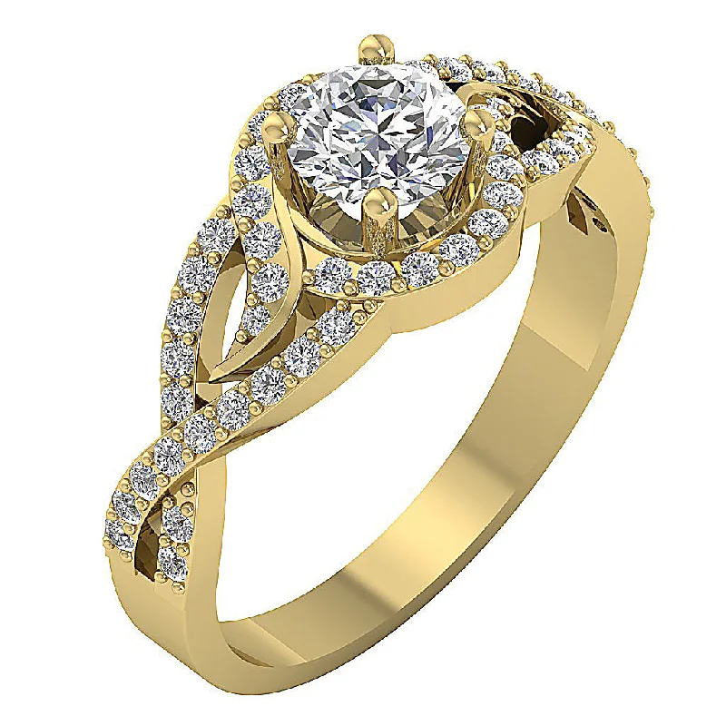 Women’s pear-shaped diamond engagement rings-The Jefferson 14k Solid Gold Diamond Solitaire Engagement Ring