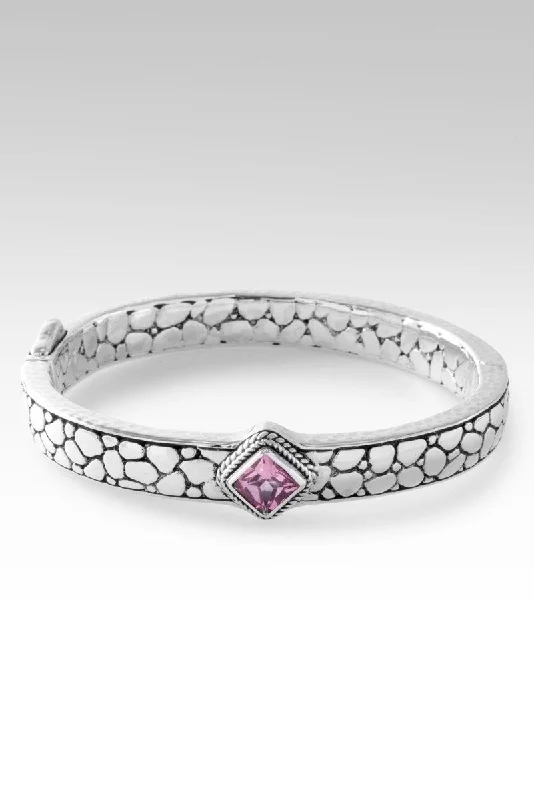 Women’s floral charm bracelet-New Chapter Bangle™ in Pale Plum™ Mystic Topaz