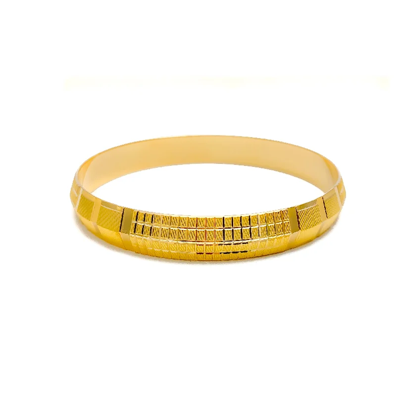 Women’s adjustable bangle set-Vibrant Stately Men's 22k Gold Bangle