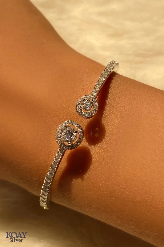 Women’s crystal bangles-Zircon Bangle