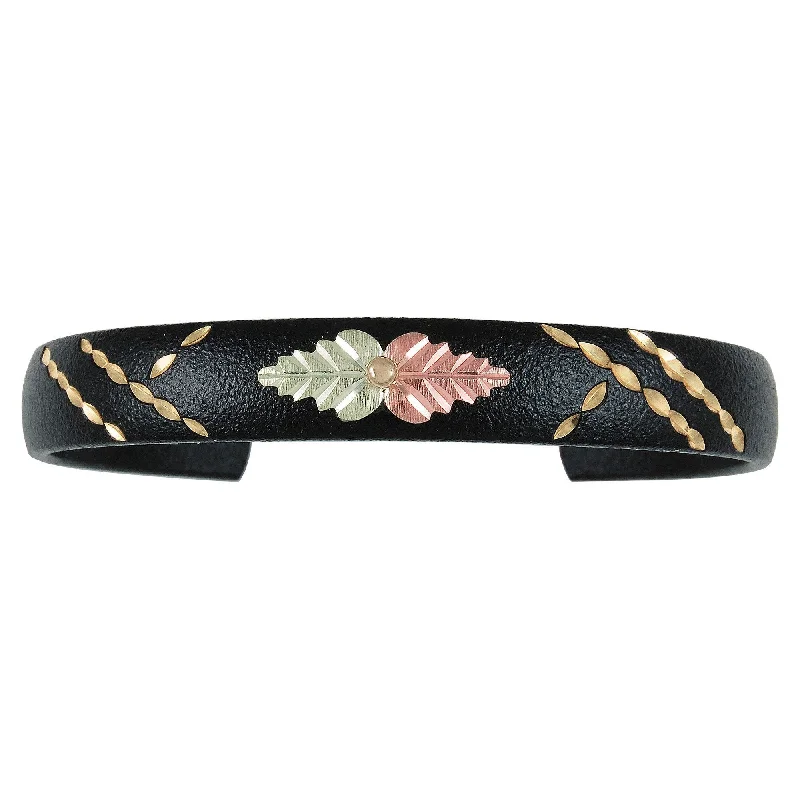 Women’s multi-colored bracelet-GC8375-BR BHG BLACK BANGLE