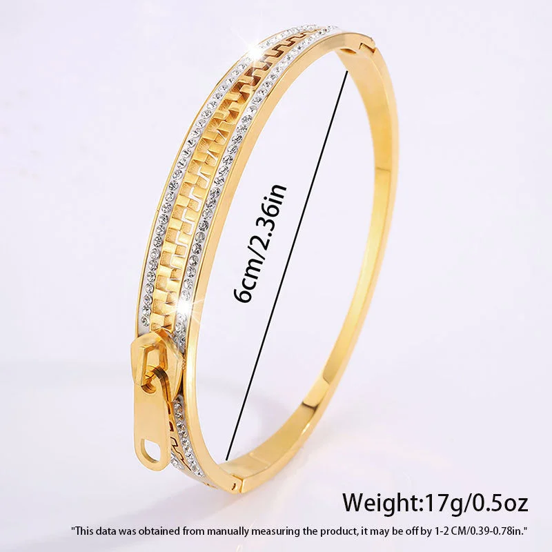 Golden Zipper Bracelet