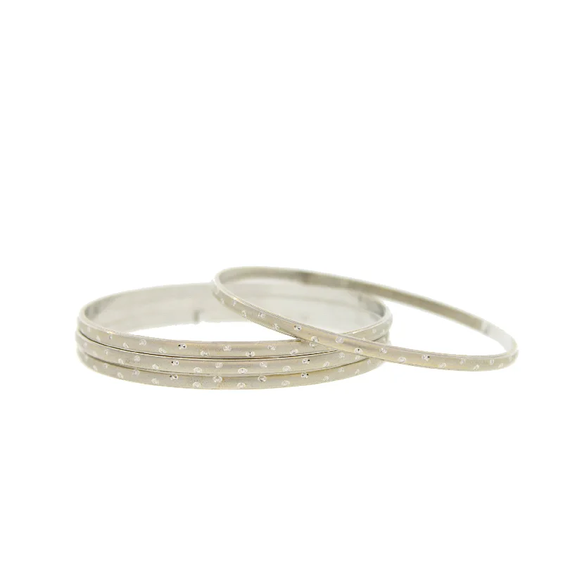 Women’s infinity bracelet-White Gold Bangles